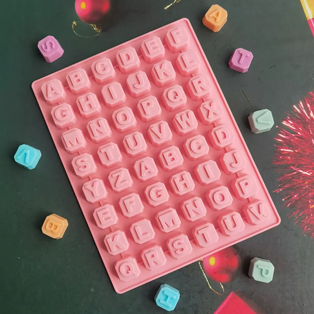 Soap Making Gloves - 48 Letter Enghish Alphabet letter Silicone