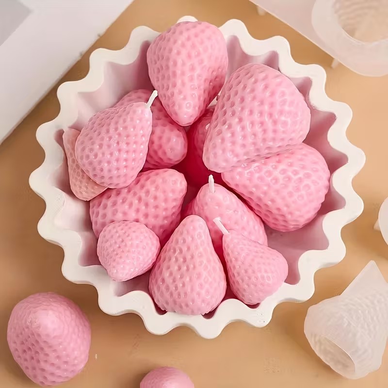 Strawberry Silicone Candle Mol - Soap Making Silicone Molds recension och pris