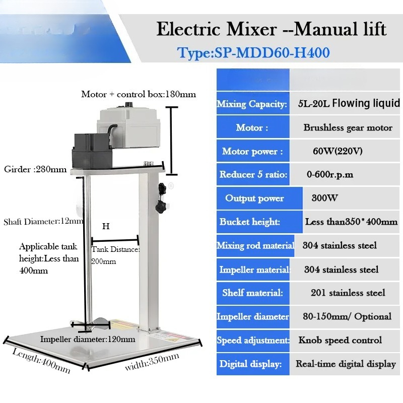 2025-Electric Motor Agitator P - Making Soap And Detergent recension och pris