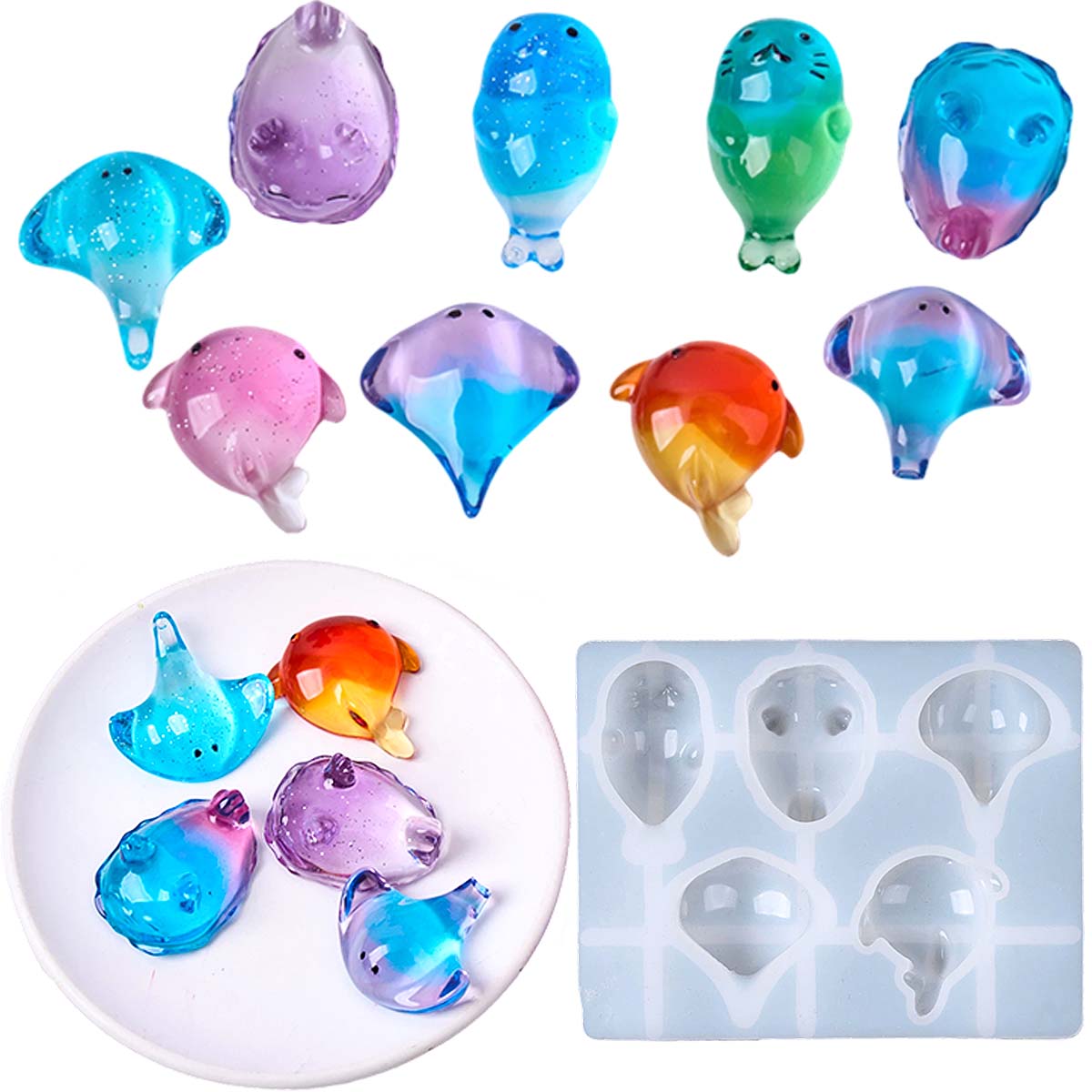 3D Healing Kawaii Manta Ray Wh - Soap Making Gloves recension och pris