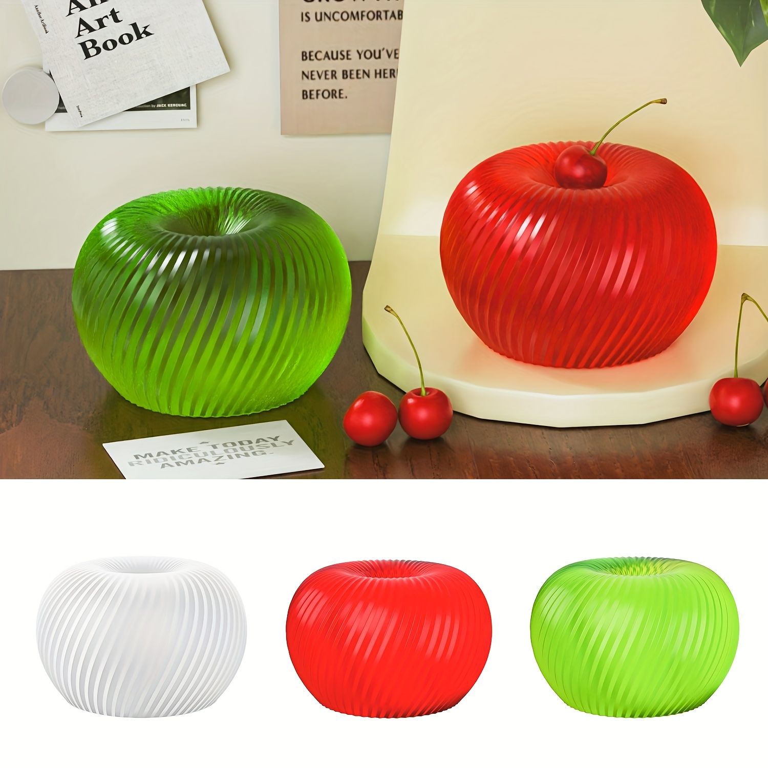 A trendy red apple silicone mo - Soap Making Gloves recension och pris