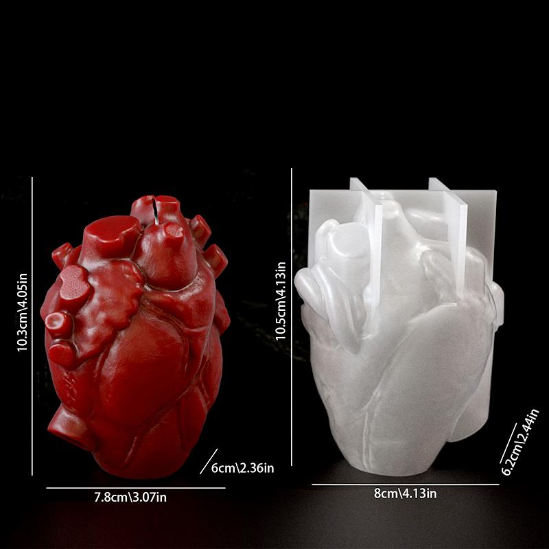 DIY Heart Shaped Candle Silico - Soap Making Silicone Molds recension och pris