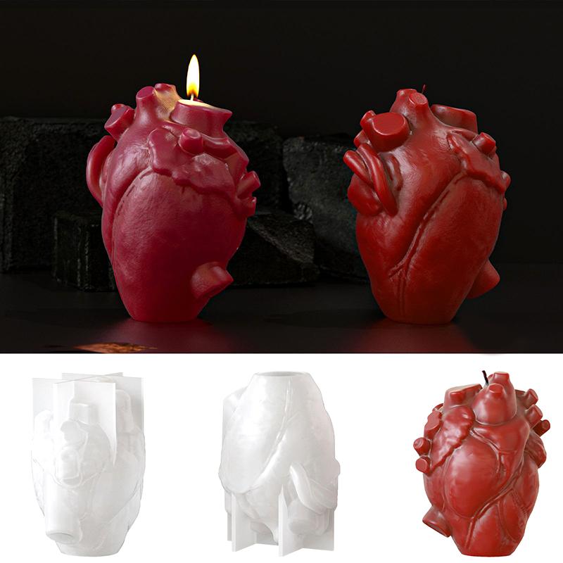 DIY Heart Shaped Candle Silico - Soap Making Silicone Molds recension och pris